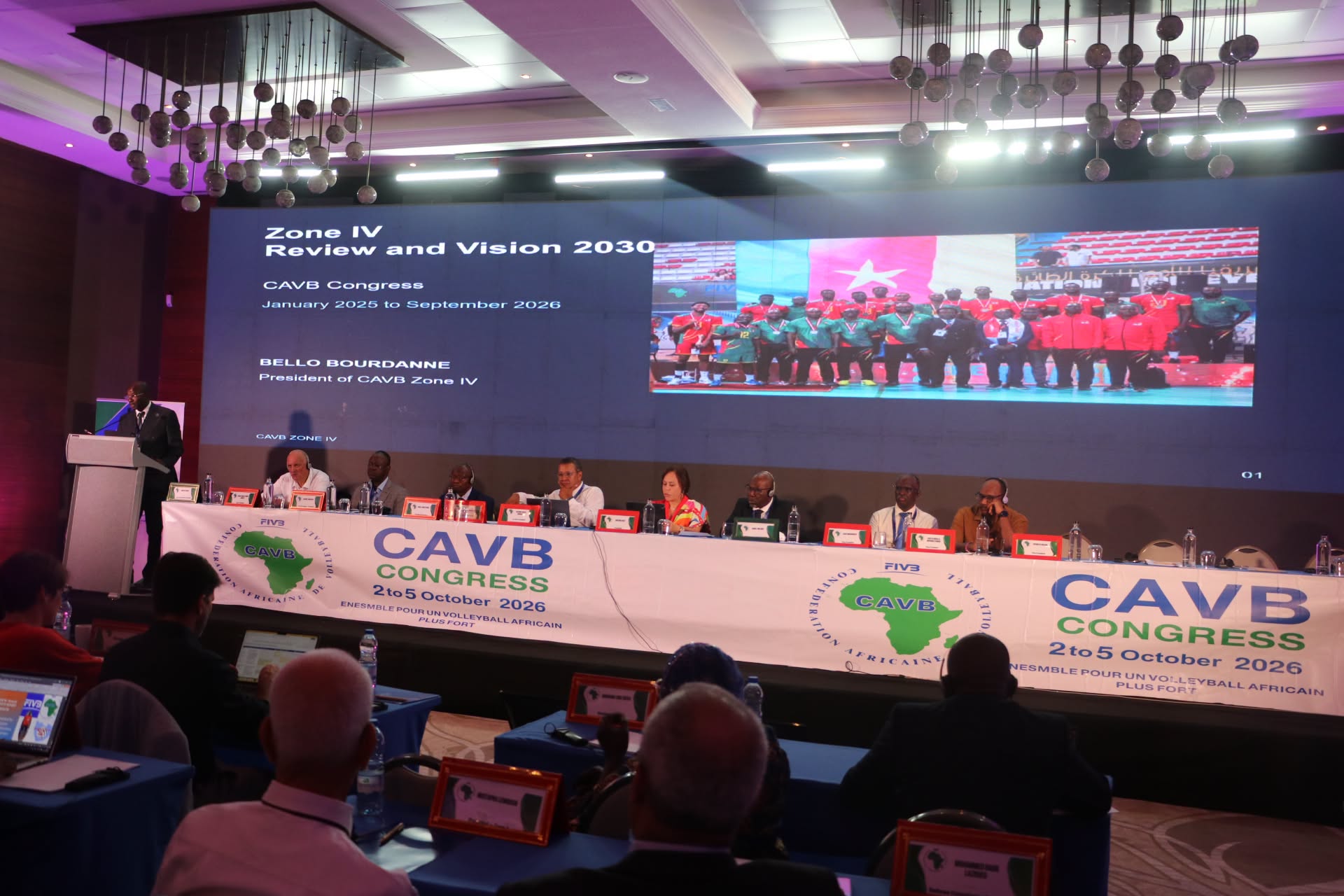 Congrès de la CAVB : Bello Bourdanne présente le bilan de la Zone IV, le championnat Camerounaus et le cap vers 2030 — image 5